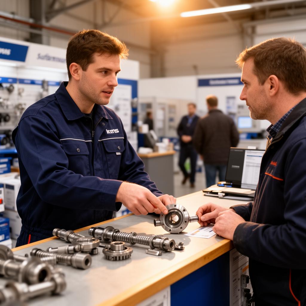 3Q technical team at the trade counter helping a customer